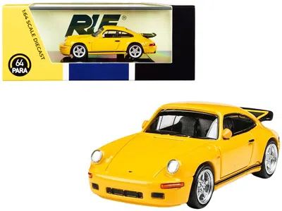 Paragon 1987 Ruf Ctr Yellowbird Blossom Yellow 1/64 Diecast Model Car By