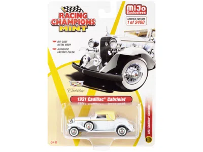 Racing Champions 1931 Cadillac Cabriolet White With Cream Top Limited Edition To 2400 Pieces Worldwide 1/64 Diecast M
