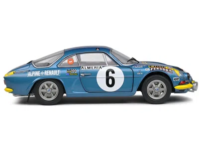 Solido Alpine A110 1600s #6 Jean-claude Andruet - Pierre Pagani "rallye Montecarlo" (1972) "competition" Se