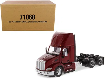 Diecast Masters Peterbilt 579 Day Cab Truck Tractor Legendary Red "transport Series" 1/50 Diecast Model By Diecast M