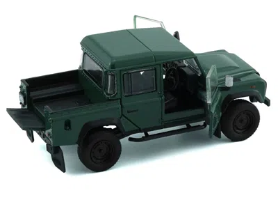 Bm Creations Land Rover Defender 110 Pickup Truck Green With Extra Wheels 1/64 Diecast Model Car By