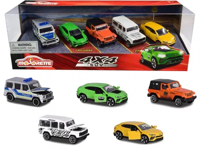 Majorette 4x4 Suv Giftpack 5 Piece Set 1/64 Diecast Model Cars By