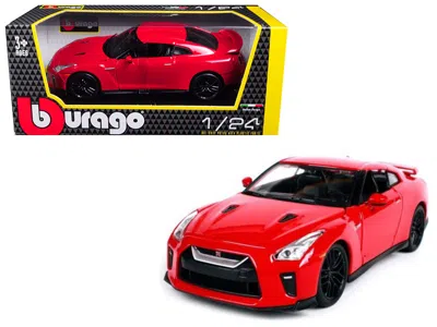 Bburago 2017 Nissan Gt-r R35 Red 1/24 Diecast Car Model By