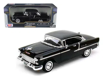 Motormax 1955 Chevrolet Bel Air Hard Top Black 1-18 Diecast Car Model