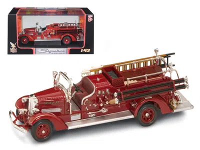 Road Signature 1938 Ahrens Fox Vc Fire Engine Red 1/43 Diecast Model By