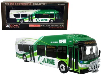 Iconic Replicas New Flyer Xcelsior Charge Ng Electric Transit Bus Ripta (rhode Island Public Transit Authority) "r L