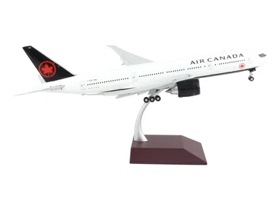 Geminijets Boeing 777-200lr Commercial Aircraft With Flaps Down "air Canada" White With Black Tail "gemini 200"