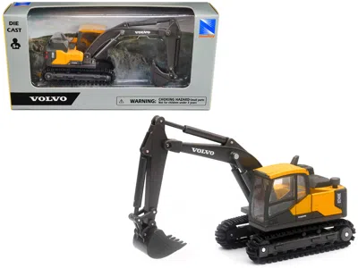New Ray Volvo Ec140e Track-type Excavator Yellow Diecast Model By