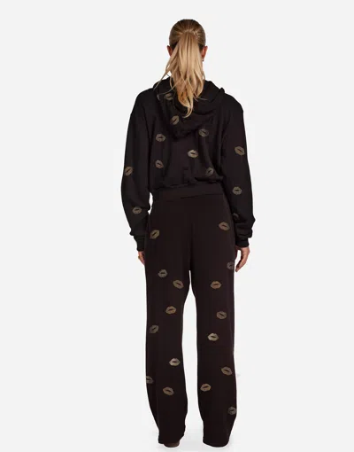 Lauren Moshi Lachelle Gold Stud Kisses In Black