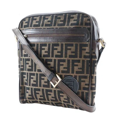 Pre-owned Gucci Fendi Brown Canvas Shoulder Bag ()