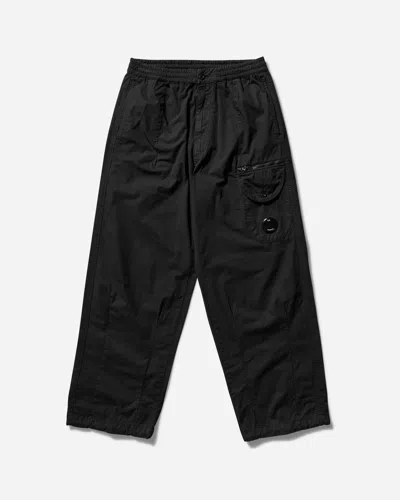 C.p. Company Black Microreps Boxy Lens Cargo Pants In Black