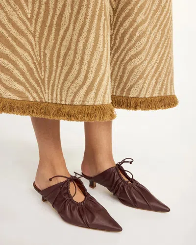 By Malene Birger Masey Leather Mules In Brown