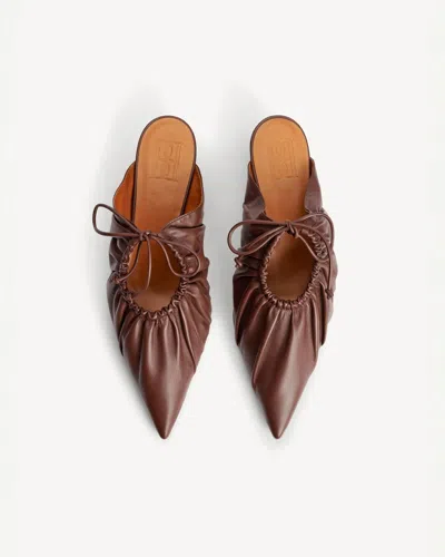 By Malene Birger Masey Leather Mules In Brown