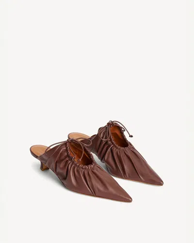 By Malene Birger Masey Leather Mules In Brown