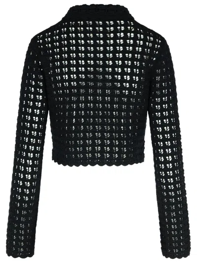 Dolce & Gabbana Wool Jacket Scalloped Edges Button Detailing In Black