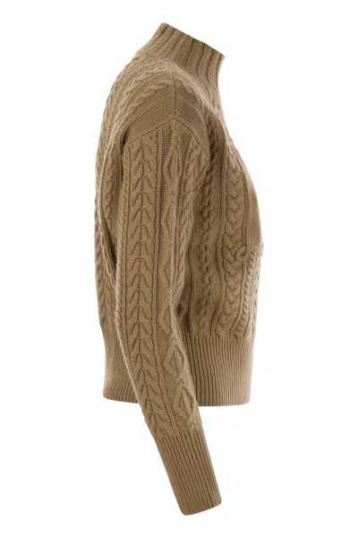 Max Mara Maxmara Women Miranda - Wool And Cashmere Sweater In Brown