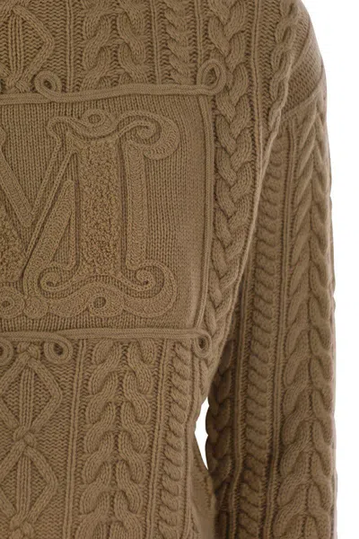 Max Mara Maxmara Women Miranda - Wool And Cashmere Sweater In Brown