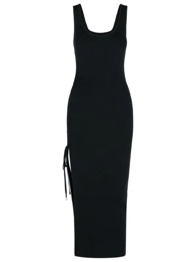 Michael Kors Stretch Wool Blend Camisole Dress In Black