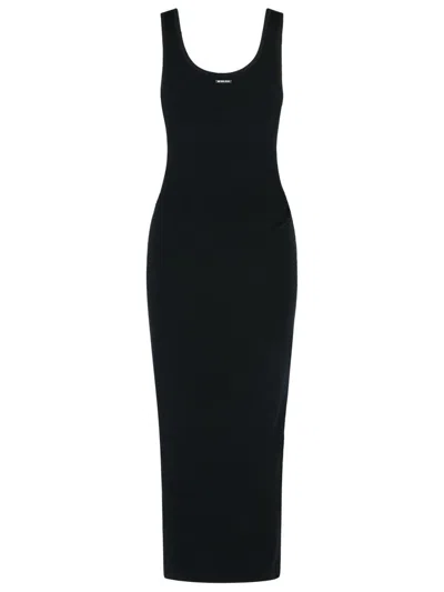 Michael Kors Stretch Wool Blend Camisole Dress In Black