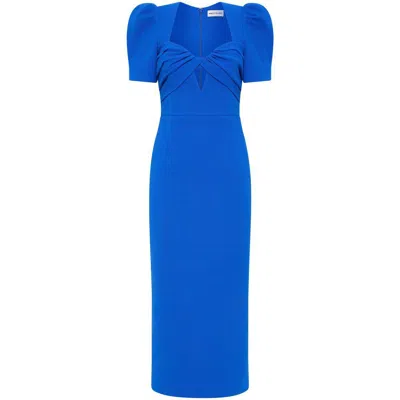 Rebecca Vallance Antonella Midi Dress In Blue