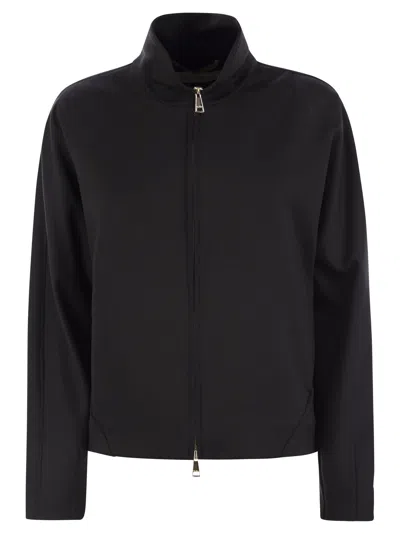 Max Mara Black Coat With High Collar