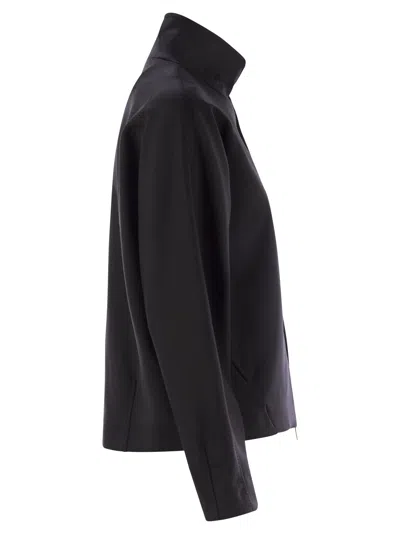 Max Mara Black Coat With High Collar