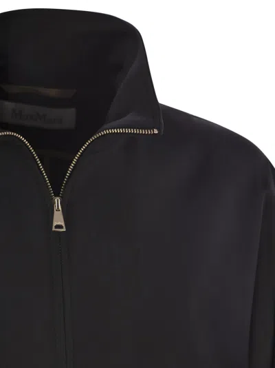 Max Mara Black Coat With High Collar