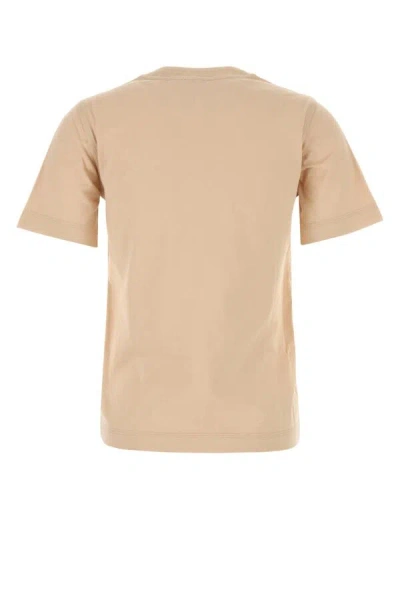Burberry Soft Cotton T-shirt With Vibrant Floral Graphic In Pink