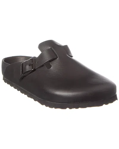 Birkenstock Boston Exquisite Leather Clog In Black