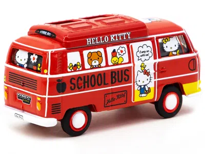 Schuco Volkswagen Type Ii (t2) Van Red "hello Kitty Capsule School Bus" "collab64" Series 1/64 Diecast Mode