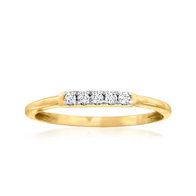 Canaria Fine Jewelry Canaria Diamond 5-stone Ring In 10kt Yellow Gold In Yellow