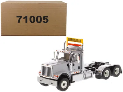 Diecast Masters International Hx520 Day Cab Tandem Tractor Light Grey 1/50 Diecast Model By