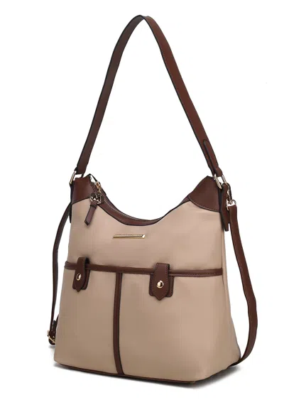 Mkf Collection By Mia K Harper Vegan Color Block Leather Women's Shoulder Bag In Multi