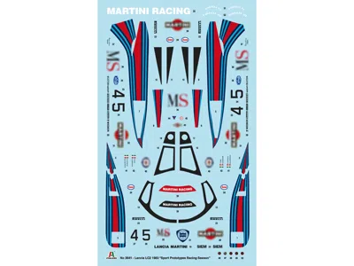 Italeri Skill 3 Model Kit Lancia Lc2 "world Sport Prototype Championship" 1/24 Scale Model By