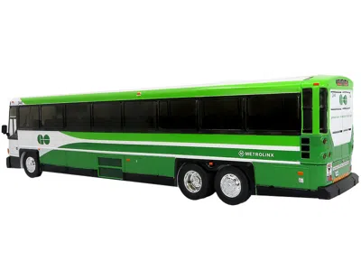 Iconic Replicas Mci D4500ct Commuter Coach Bus "metrolinx Go Transit Ontario" White And Green "the Bus & Motorcoach
