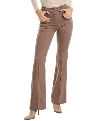 Reiss Florence High Rise Flared Trouser In Pink