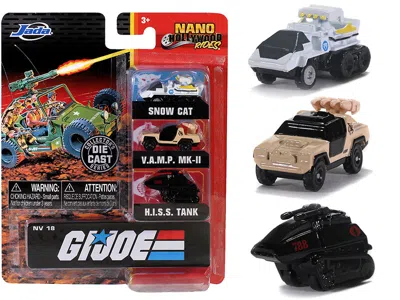Jada G. I. Joe 3 Piece Set "nano Hollywood Rides" Diecast Models By