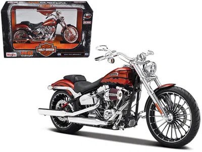 Maisto 2014 Harley Davidson Cvo Breakout Orange 1/12 Diecast Motorcycle Model By