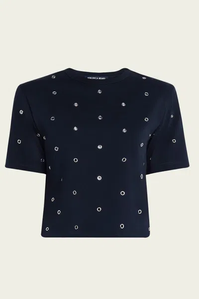 Veronica Beard Sebastian Tee Knit In Navy
