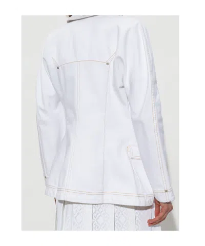 Givenchy Denim Buttoned Jacket In White