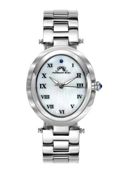 Porsamo Bleu South Sea Oval Women's Silver Watch In Silver