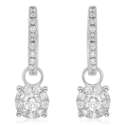 Diana M. 14k 0.91 Ct. Tw. Diamond Earrings In White