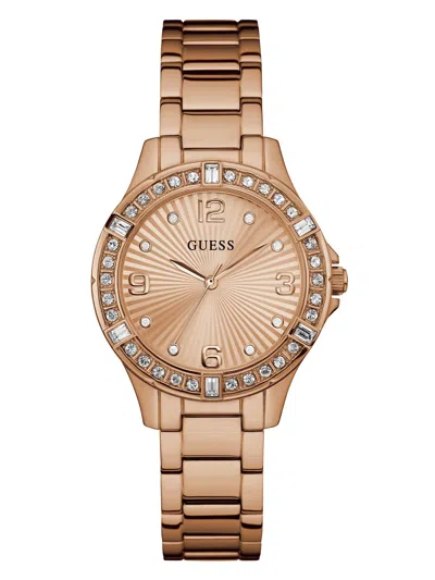 Guess Factory Rose-gold Watch In Multi