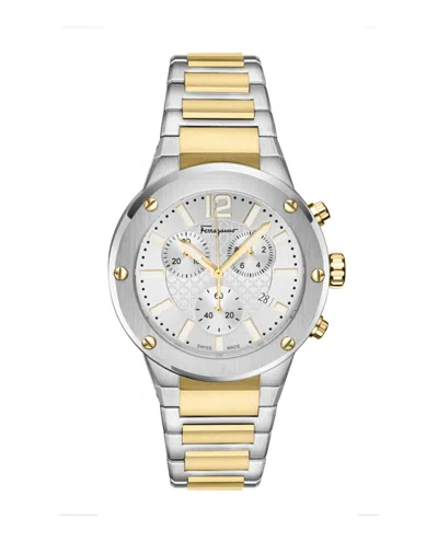 Ferragamo F-80 Chrono Bracelet Watch In Multi