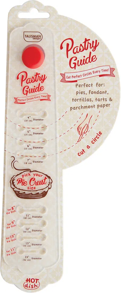 Talisman Designs Perfectly Round Pie Dough Cutting Pastry Guide In Multi