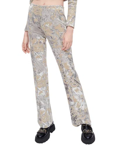 Maje Paneli Pant In Silver