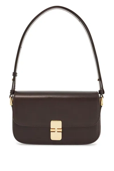 Apc Grace Baguette Shoulder Bag In Brown