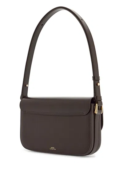 Apc Grace Baguette Shoulder Bag In Brown