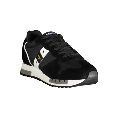Blauer Black Polyester Men Sneaker In Black