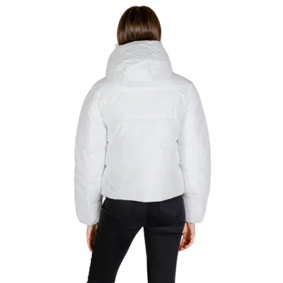 Calvin Klein Jeans Est.1978 Calvin Klein Jeans White Recycled Polyester Jackets & Women's Coat In White
